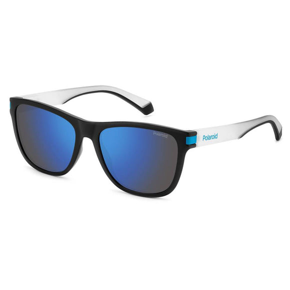 Polaroid PLD-2138S-0VK-5X-56 Wayfarer Sunglasses Size - 56 Black / Blue