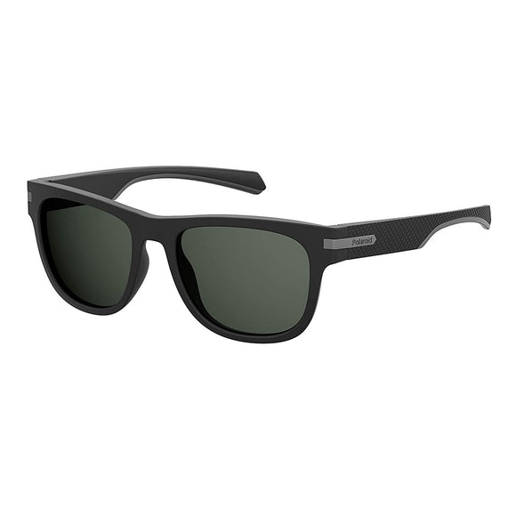 Polaroid PLD-2065S-003-M9-54 Wayfarer Sunglasses Size - 54 Black / Green