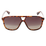 Polaroid PLD-6097S-086-LA-58 Rectangle Sunglasses Size - 58 Tortoise /Brown
