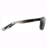 Maui Jim HUELO MJ-449-11 Rectangular Polarized Sunglasses Size - 58 Translucent Grey / Neutral Grey