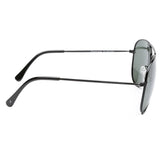 Fastrack M138GR5P Aviator Polarized Sunglasses Size - 58 Black / Black