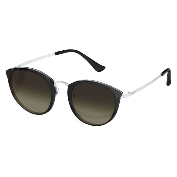 Fastrack C084BK1F Oval Sunglasses Size - 58 Black / Grey Gradient