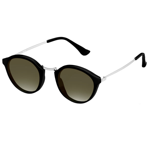 Fastrack C085BK1F Round Sunglasses Black/ Black Gradient