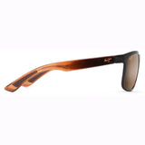 Maui Jim HUELO MJ-H449-01 Rectangular Polarized Sunglasses Size - 58  Translucent Rootbeer / HCL® Bronze