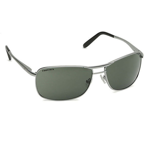 Fastrack M032GR3 Navigator Sunglasses Silver / Green