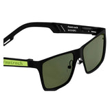 Fastrack M101GR2 Rectangle Sunglasses Size - 57 Black / Green