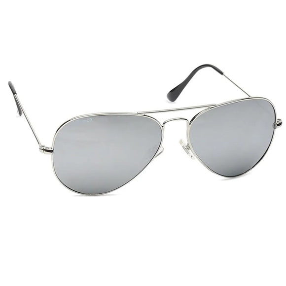 Fastrack M165BK22G Aviator Sunglasses Silver / Silver Mirrored