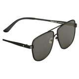Fastrack M183BK4P Rectangle Polarized Sunglasses Size - 59 Gunmetal / Black