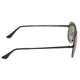 Fastrack M186BU1 Aviator Sunglasses Size - 58 Black / Blue