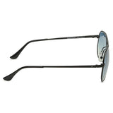 Fastrack M186BU3 Aviator Sunglasses Size - 58 Black / Blue Gradient
