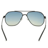 Fastrack M186BU3 Aviator Sunglasses Size - 58 Black / Blue Gradient