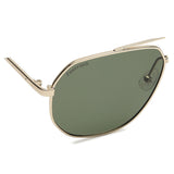 Fastrack M186GR2P Aviator Polarized  Sunglasses Gold / Green