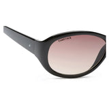 Fastrack P188BR1F Oval Sunglasses Black / Brown