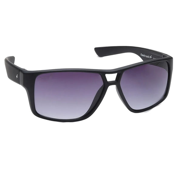 Fastrack P419BK3 Square Sunglasses Size - 60 Black / Grey