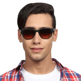 Fastrack PC001AM16 Wayfarer Sunglasses Size - 54 Black / Brown