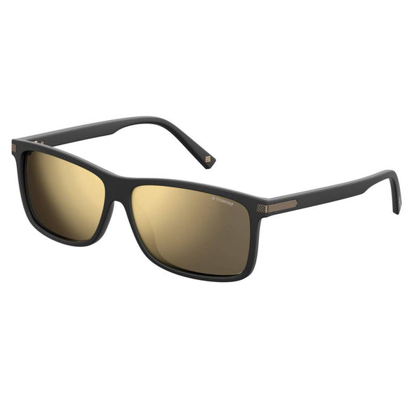 Polaroid PLD-2075SX-003-LM-59 Rectangular Sunglasses Size - 59 Black / Brown