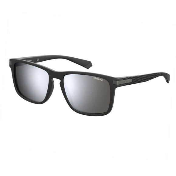 Polaroid PLD-2088S-003-EX-55 Wayfarer Sunglasses Black / Silver