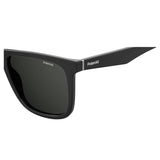 Polaroid PLD-2102SX-807-M9-55 Square Sunglasses Size - 55 Black / Black