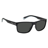 Polaroid PLD-2121S-08A-M9-58 Rectangle Sunglasses Black / Black