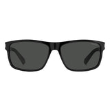 Polaroid PLD-2121S-08A-M9-58 Rectangle Sunglasses Black / Black
