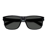 Polaroid PLD-2123S-08A-M9-57 Square Sunglasses Black / Black