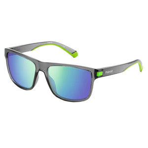 Polaroid PLD-2123S-3U5-5Z-57 Square Sunglasses Grey / Green