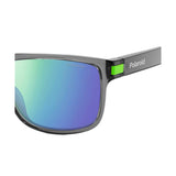 Polaroid PLD-2123S-3U5-5Z-57 Square Sunglasses Grey / Green