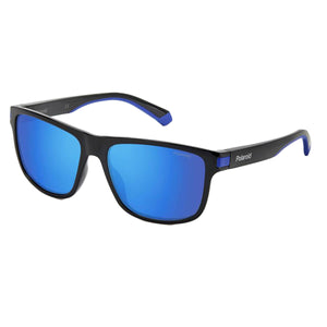 Polaroid PLD-2123S-D51-5X-57 Square Sunglasses Black / Blue