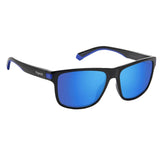 Polaroid PLD-2123S-D51-5X-57 Square Sunglasses Black / Blue