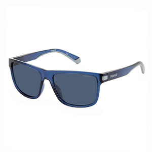 Polaroid PLD-2123S-XW0-C3-57 Square Sunglasses Blue / Grey Size 57