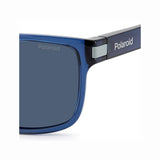 Polaroid PLD-2123S-XW0-C3-57 Square Sunglasses Blue / Grey Size 57