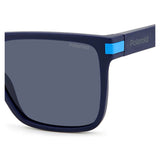Polaroid PLD-2128S-FLL-C3-55 Square Sunglasses Size - 55 Black / Black