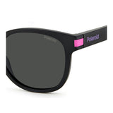 Polaroid PLD-2129S-N6T-M9-52 Round Sunglasses Size - 52 Black / Black