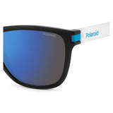 Polaroid PLD-2138S-0VK-5X-56 Wayfarer Sunglasses Size - 56 Black / Blue