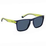 Polaroid PLD-2139S-F2G-EX-56 Square Sunglasses Blue / Black Size 56