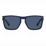 Polaroid PLD-2139S-F2G-EX-56 Square Sunglasses Blue / Black Size 56