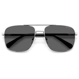 Polaroid PLD-4128SX-010-M9-58 Square Sunglasses Silver / Black Size - 58