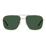 Polaroid PLD-4128SX-J5G-UC-58 Square Sunglasses Gold / Green Size-58