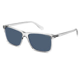 Polaroid PLD-4137S-KB7-C3-58 Rectangle Sunglasses Size - 58 Transparent / Blue