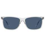 Polaroid PLD-4137S-KB7-C3-58 Rectangle Sunglasses Size - 58 Transparent / Blue