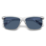 Polaroid PLD-4137S-KB7-C3-58 Rectangle Sunglasses Size - 58 Transparent / Blue