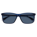 Polaroid PLD-4137S-PJP-C3-58 Rectangle Sunglasses Size - 58 Blue/ Blue