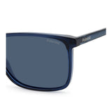 Polaroid PLD-4137S-PJP-C3-58 Rectangle Sunglasses Size - 58 Blue/ Blue