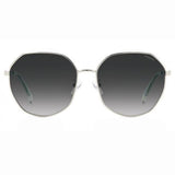 Polaroid PLD-4140GSX-010-WJ-59 Rectangle Sunglasses Silver/ Grey Gradient Size - 59