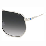 Polaroid PLD-4141GSX-010-WJ-59 Square Sunglasses Silver / Grey Size - 59