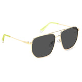 Polaroid PLD-4141GSX-2F7-M9-59 Square Sunglasses Size - 59 Golden / Black