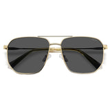 Polaroid PLD-4141GSX-2F7-M9-59 Square Sunglasses Size - 59 Golden / Black