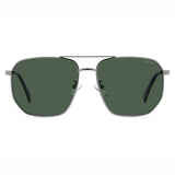 Polaroid PLD-4141GSX-6LB-UC-59 Square Sunglasses Silver / Green Size - 59