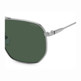 Polaroid PLD-4141GSX-6LB-UC-59 Square Sunglasses Silver / Green Size - 59