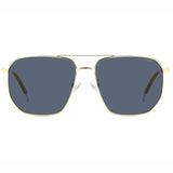 Polaroid PLD-4141GSX-LKS-C3-59 Square Sunglasses Gold / Blue Size - 59